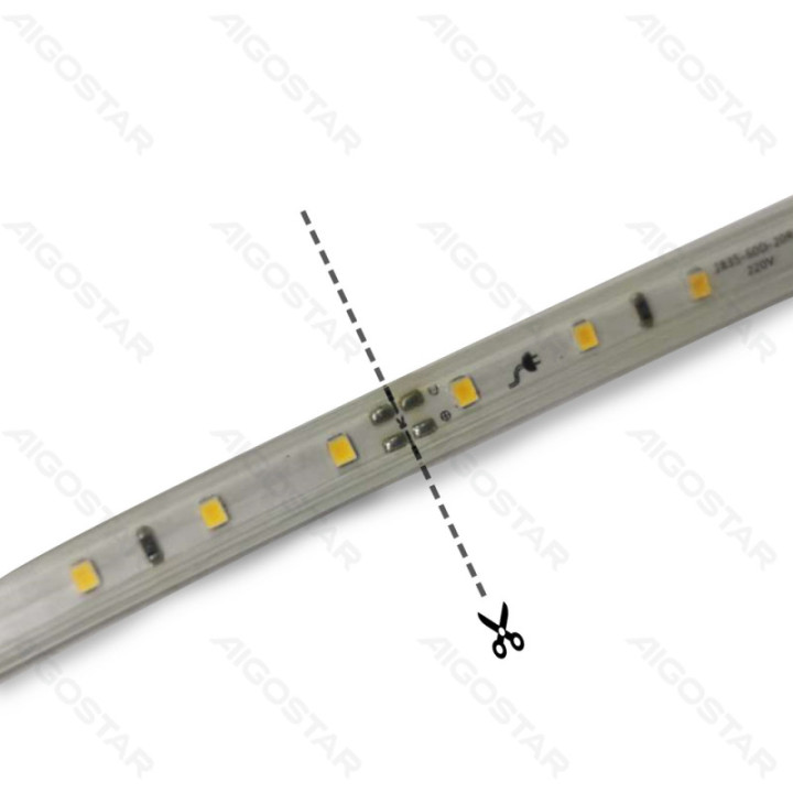 Integrated Circuit LED Strip Light 5050-60 White 50m 10mm