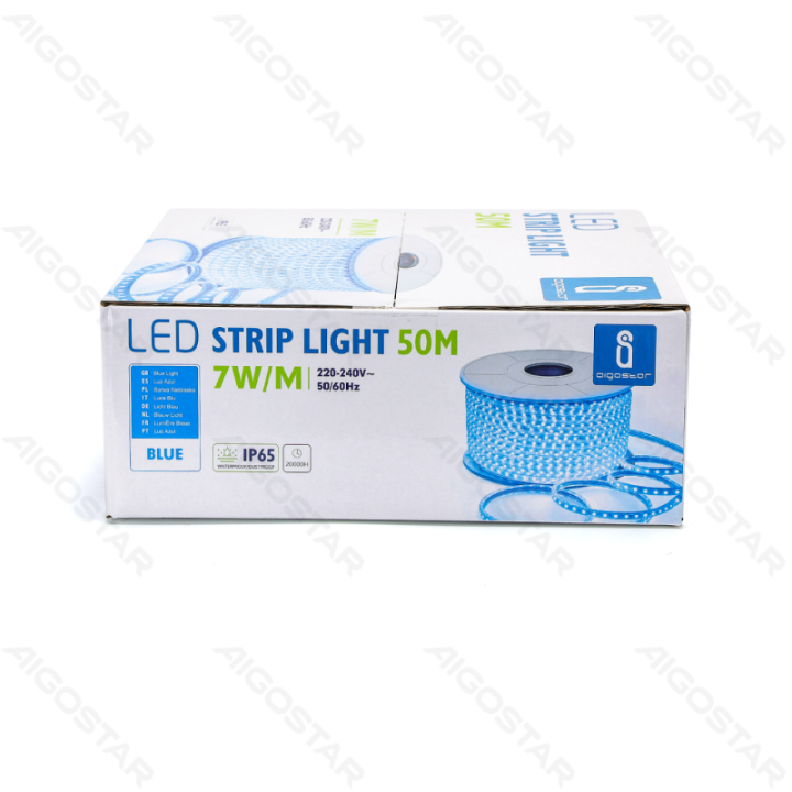 Integrated Circuit LED Strip Light 5050-60 Blue 50m 10mm