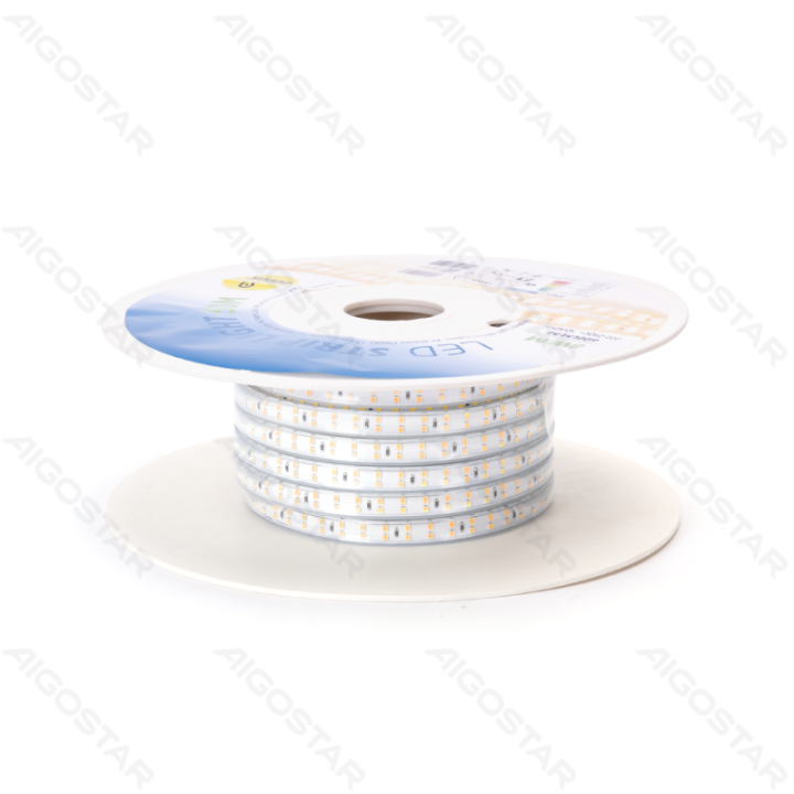 LED juostelė su integruotu grandynu LED 2835-180 dvi eilės geltona 50m 10mm
