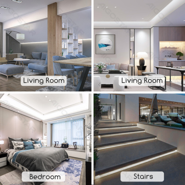 Integruoto grandyno LED juostinė lempa 2835-120 Balta 50m 8mm