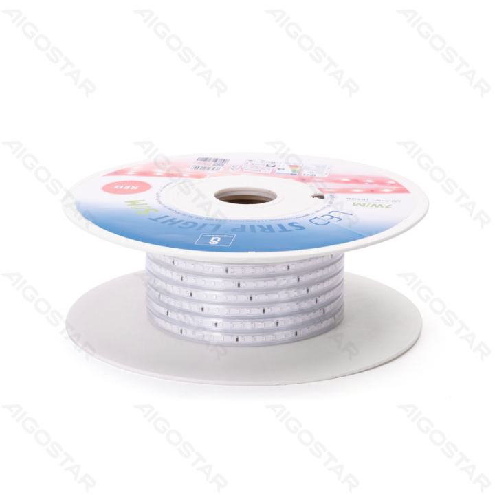 Integrated Circuit LED Strip Light 2835-120 Red 50m 8mm