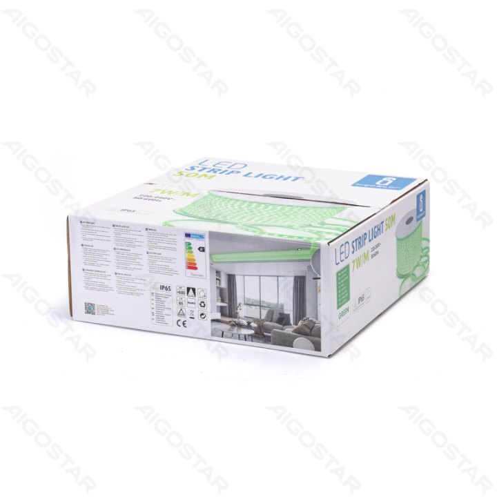 Integrated Circuit LED Strip Light 2835-120 Green 50m 8mm