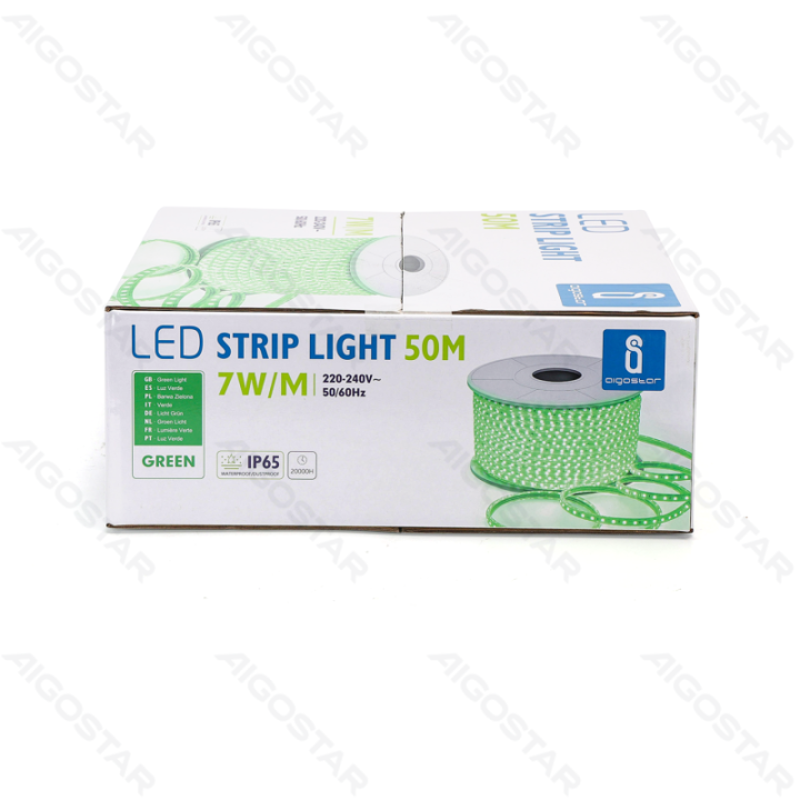 Integrated Circuit LED Strip Light 2835-120 Green 50m 8mm