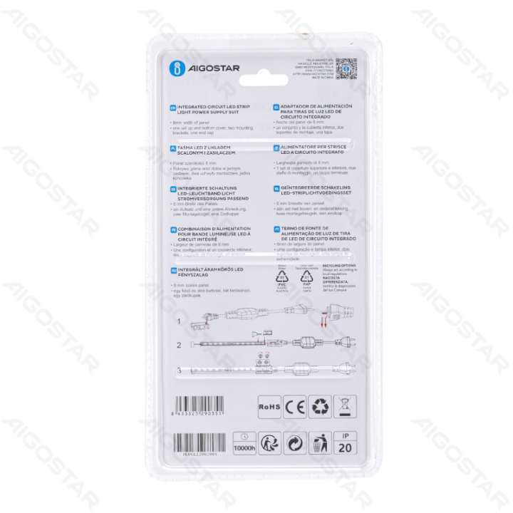 Integrated Circuit LED Strip Light Power Supply Suit 8mm
