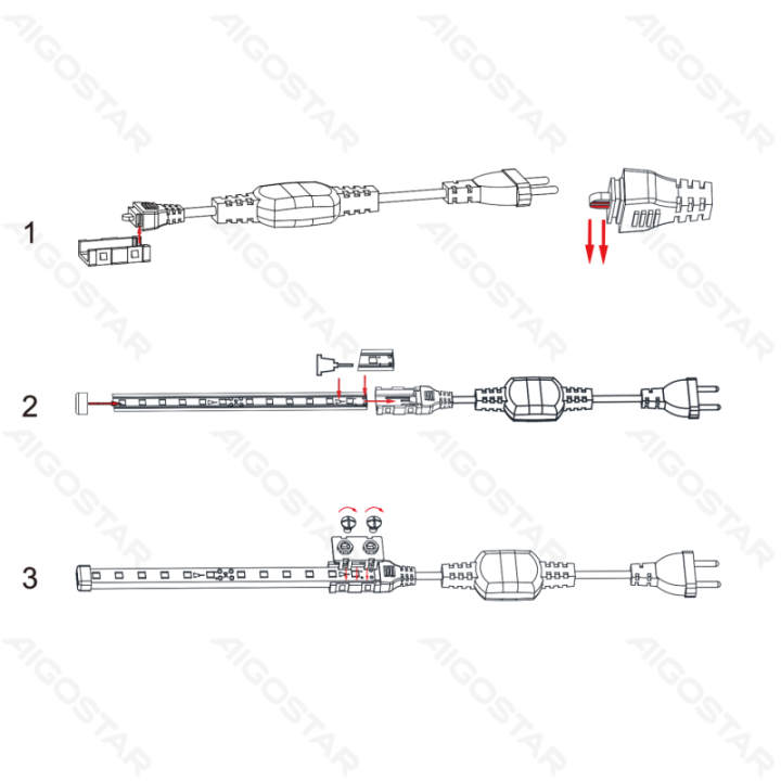 Integrated Circuit LED Strip Light Power Supply Suit 8mm