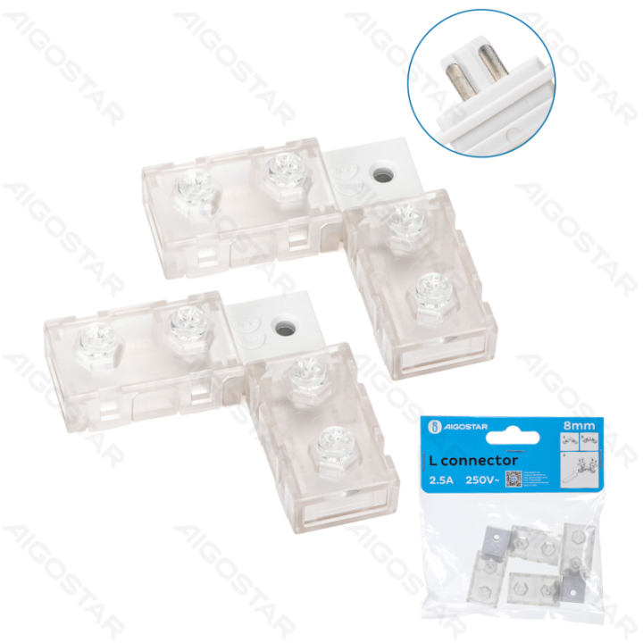 Integrated Circuit LED Strip Light 2835 L Connector 8mm