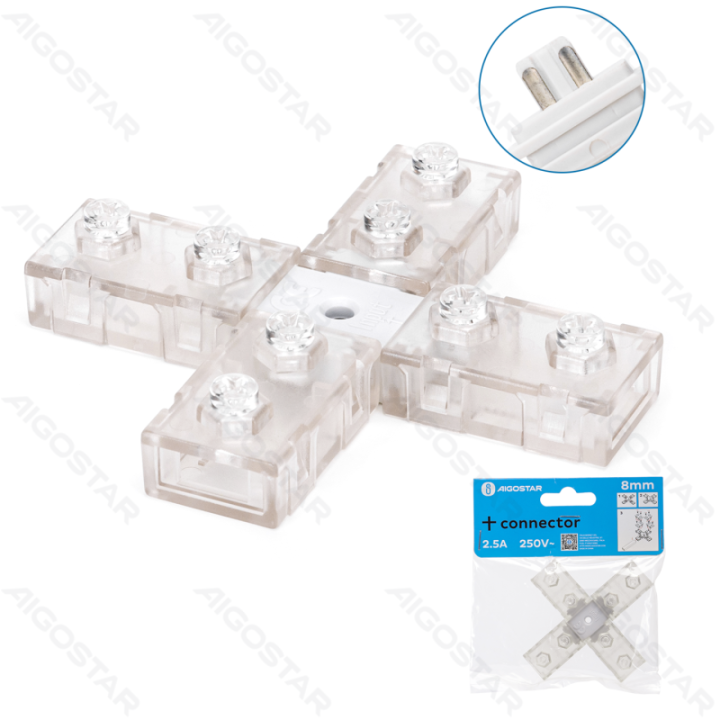 Integrated Circuit LED Strip Light 2835 Crossed Connector 8mm