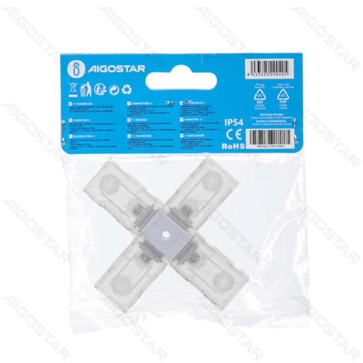 Integrated Circuit LED Strip Light 2835 Crossed Connector 8mm