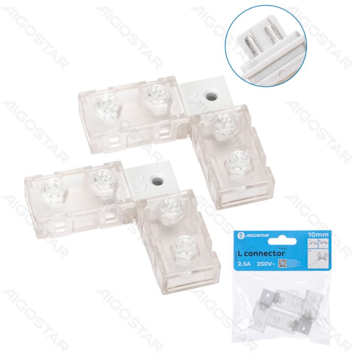 Integruota grandinė LED LED juostai 2835&5050 L jungtis 10mm