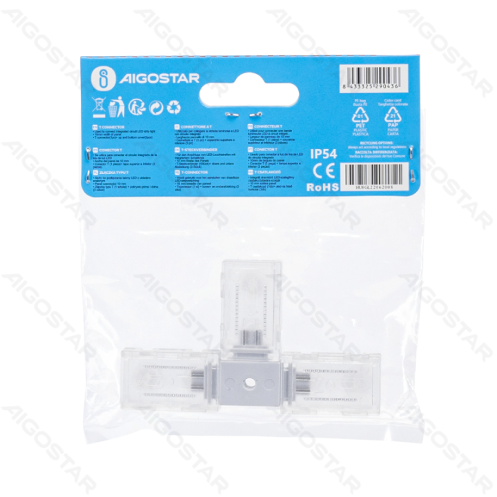 Integrated Circuit LED Strip Light 2835&5050 T Connector 10mm