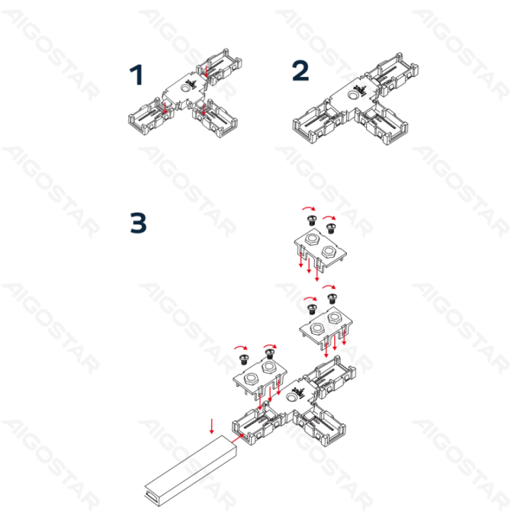 Integrated Circuit LED Strip Light 2835&5050 T Connector 10mm