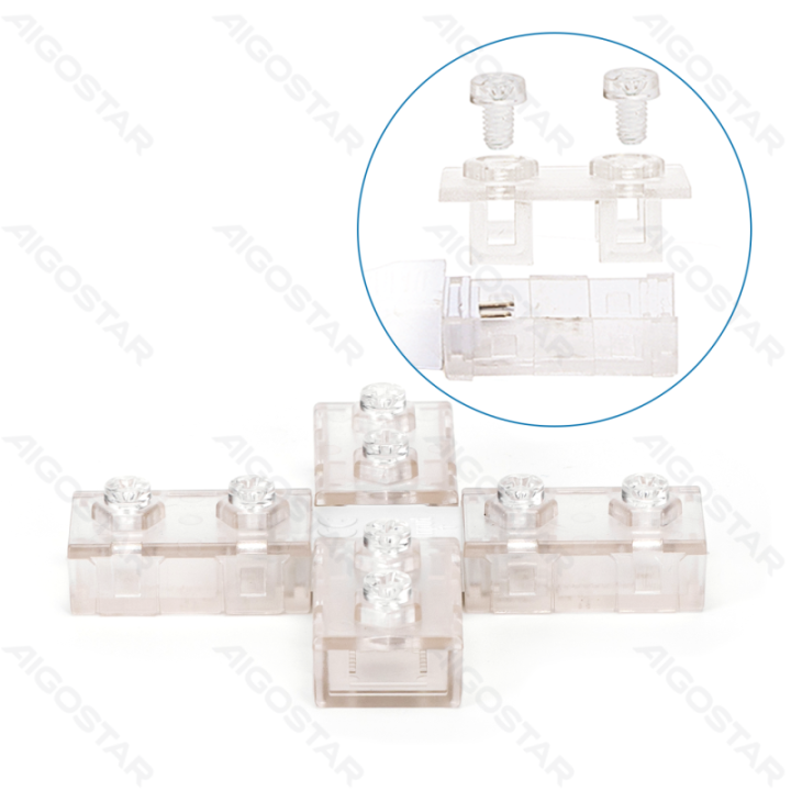 Integrated circuit LED strip light  cross connector 10mm