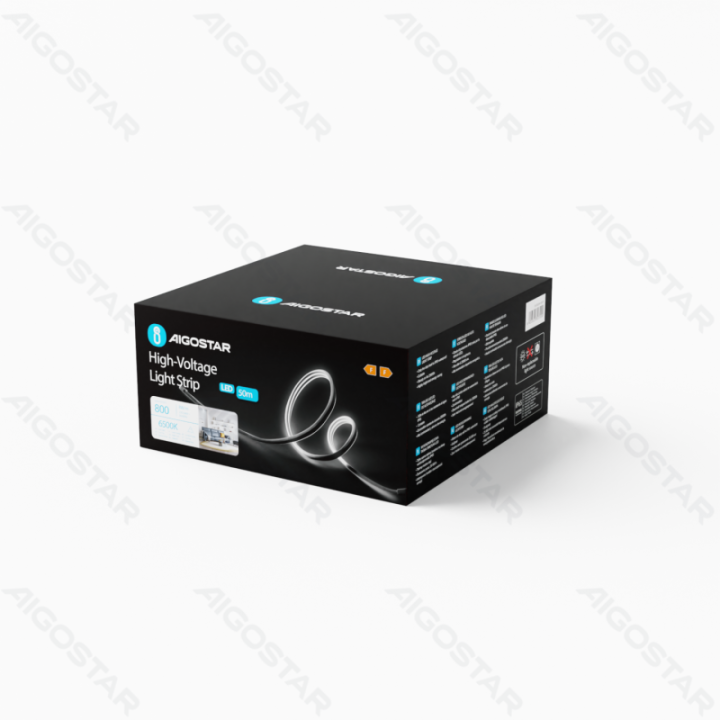 High-voltage 8*16 Neon Strip Light with Wire 50m 6mm 6500k