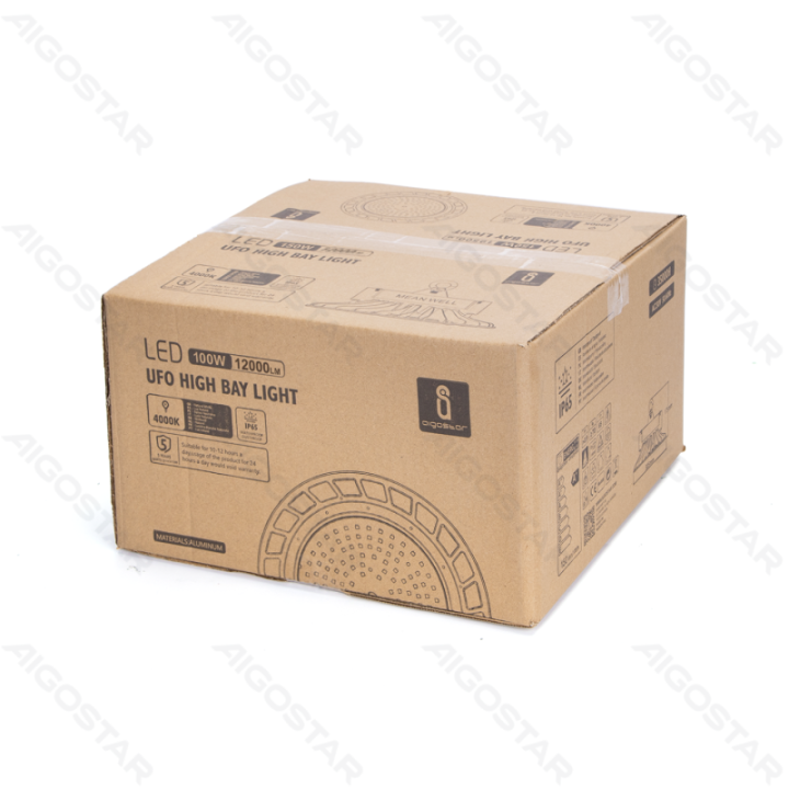 LED UFO aukštų patalpų šviestuvas 100W (4 metų kokybės garantija)