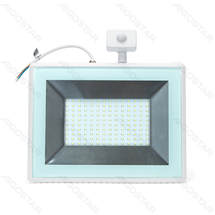 LED prožektorius su jutikliu 100W 10000lm 6400K IP65