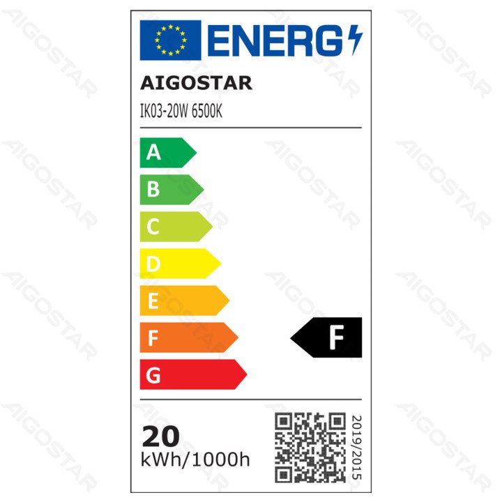 LED sensor floodlight 20W 1800lm 6500K IP65