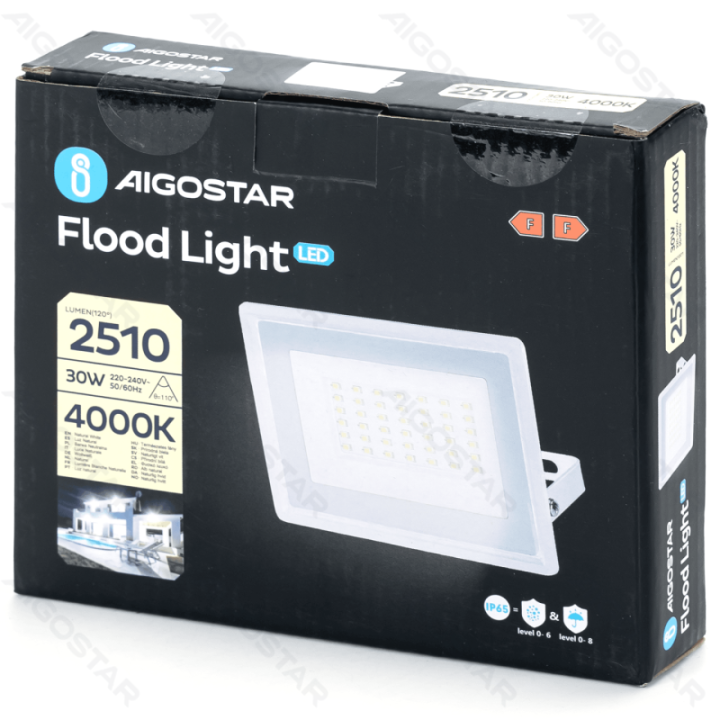 LED Floodlight 30W 4000K White