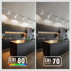 LED Dviejų laidų bėginis šviestuvas, baltas, 10W