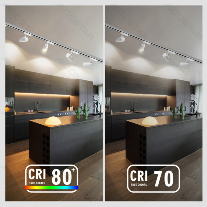 LED Dviejų laidų bėgelio šviestuvas baltas 10W