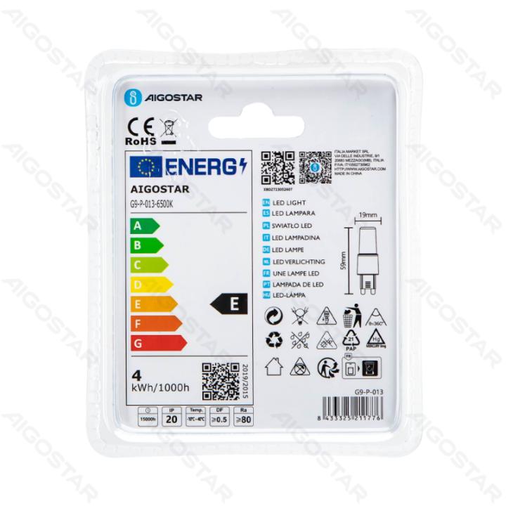 LED Šviesos diodai G9 3.8W