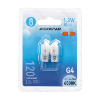 LED Lamp Beads (Milky White) G4 1.3W 2pcs