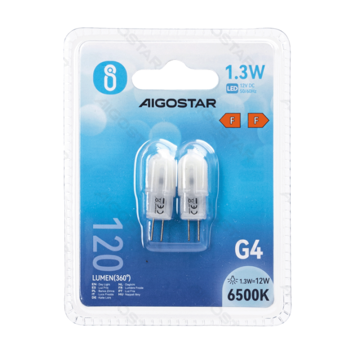 LED Lamp Beads (Milky White) G4 1.3W 2pcs