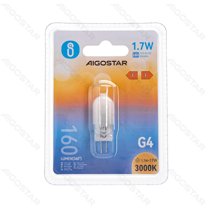 LED LED šviestukai (Pieninė balta) G4 1.7W