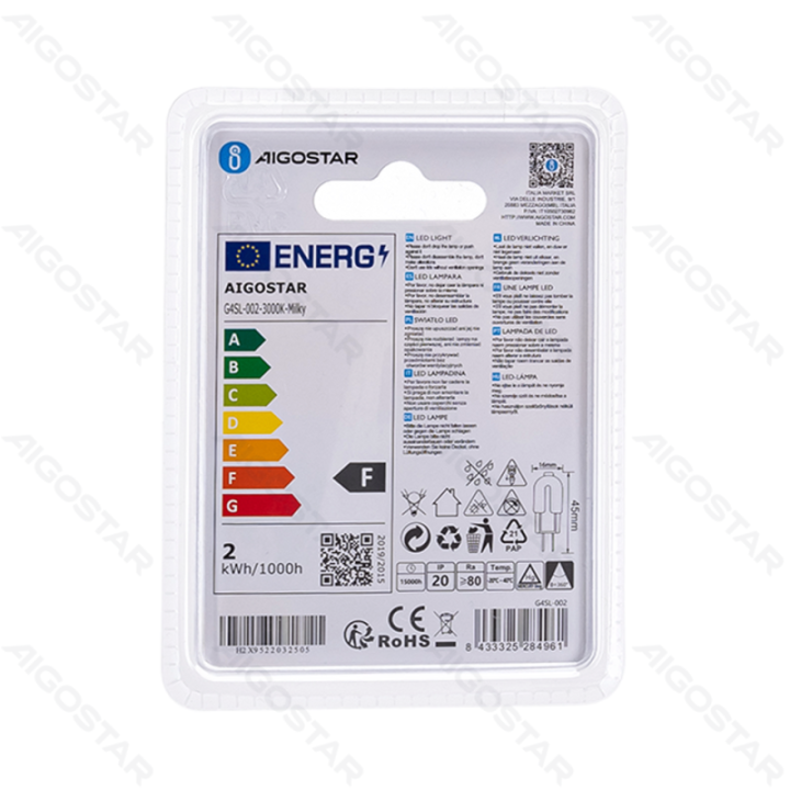 LED Lamp Beads (Milky White) G4 1.7W