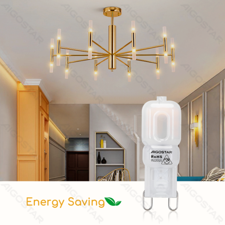 LED LED šviestukai (Pieninė balta) G9 2W 2pcs