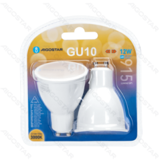 LED GU10 12W 915lm 3000K 2pcs