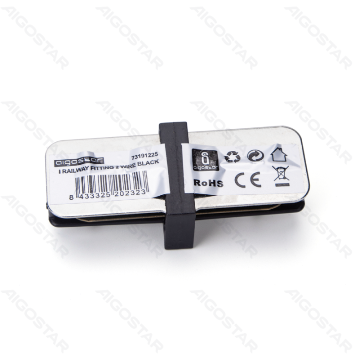 Dviejų laidų I tipo bėgelis, juodas