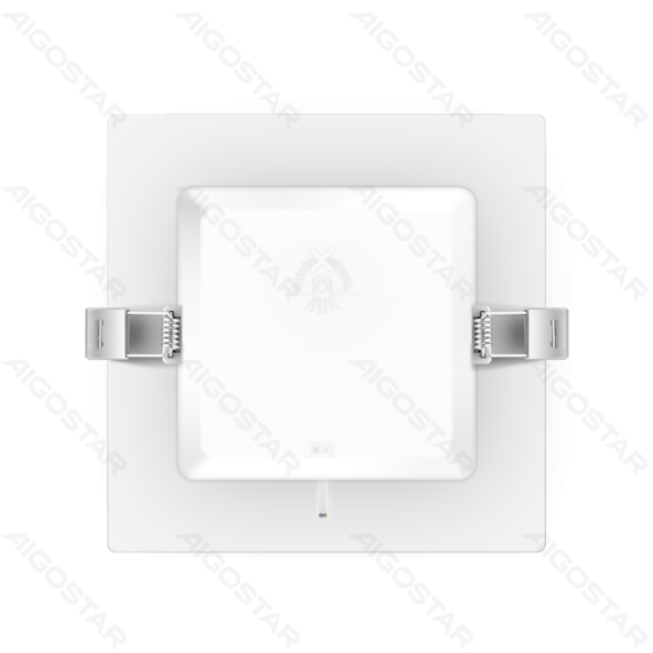 E6 LED  Flush-mounted Square Downlight 6W Yellow Light