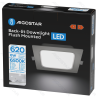 E6 LED  Flush-mounted Square Downlight 6W White Light