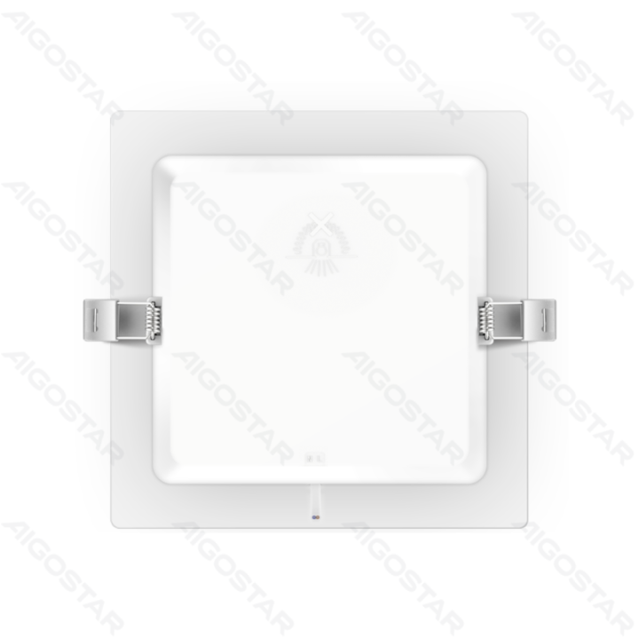 E6 LED Įleidžiamas kvadratinis šviestuvas 15W, šiltas (geltonas) šviesos atspalvis