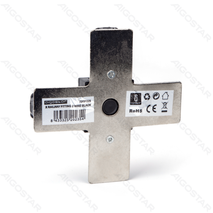 Dviejų laidų X tipo bėgelis, juodas