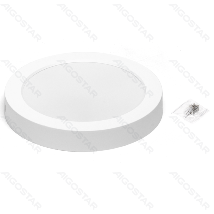 E6 LED Paviršinė apvali downlight 18W Natūrali balta