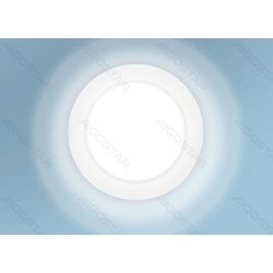 E6 LED ant paviršiaus montuojamas kvadratinis šviestuvas 6W geltona šviesa