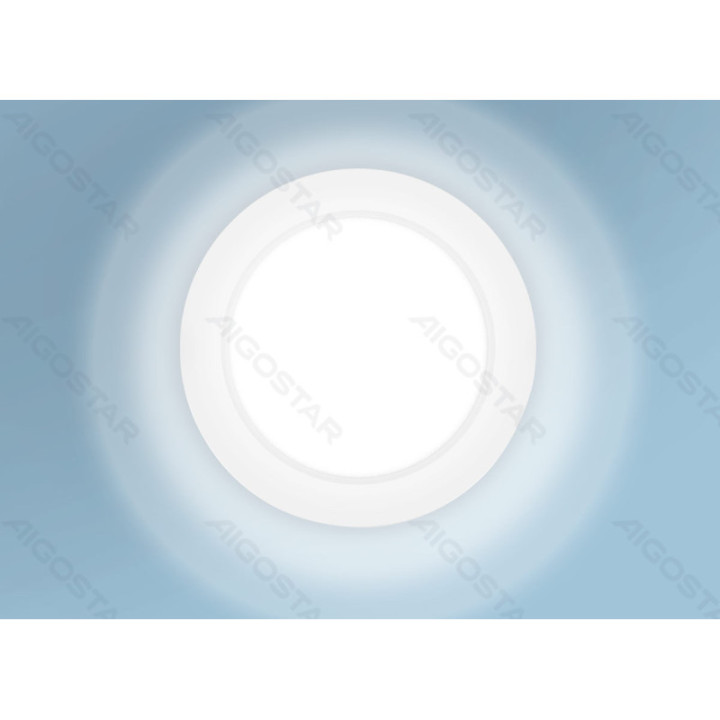 E6 LED Paviršinė kvadratinė downlight 6W Šilta balta