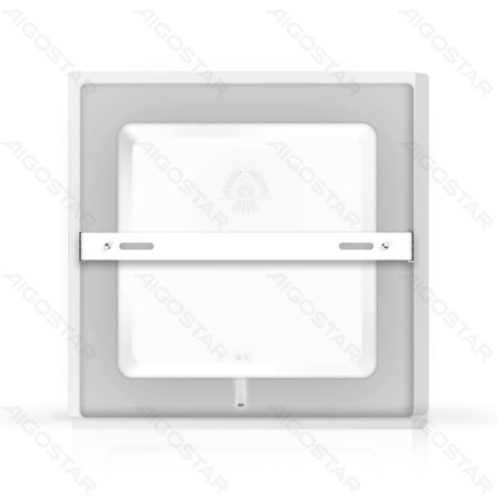 E6 LED Paviršinė kvadratinė downlight 12W Šilta balta