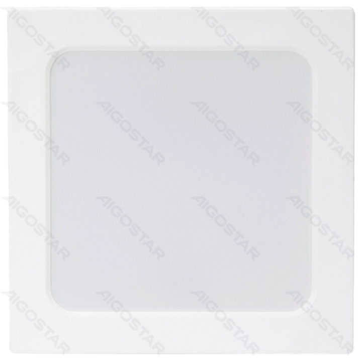 E6 LED Paviršinė kvadratinė downlight 12W Šalta balta