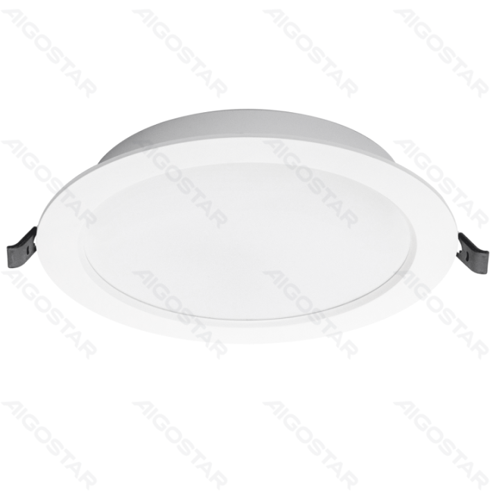 E6 LED Įleidžiamas apvalus downlight 12W Šilta balta