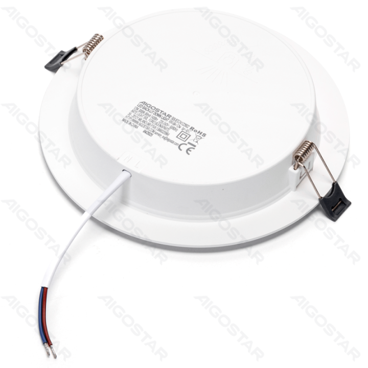 E6 LED Flush-mounted Round Downlight 12W Yellow Light