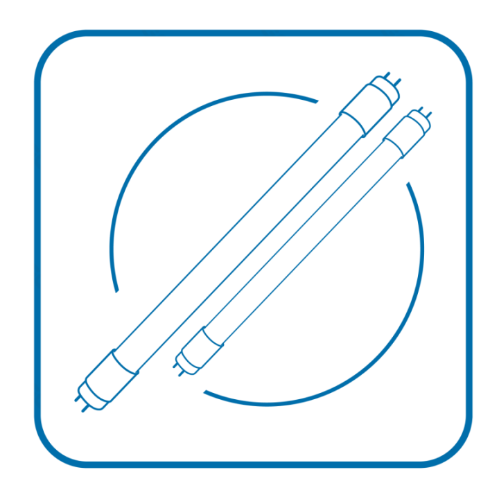 LED Plastic T8 Light Tube 0.6m 10W
