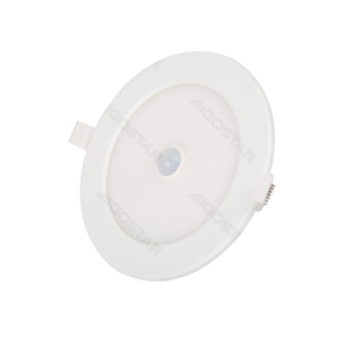 E6 LED  Flush-mounted Round Downlight with Sensor 12W Yellow Light