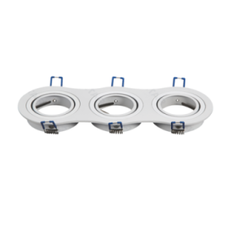 Three-way Spotlight Fitting White