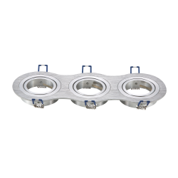 Three-way Spotlight Fitting Silver