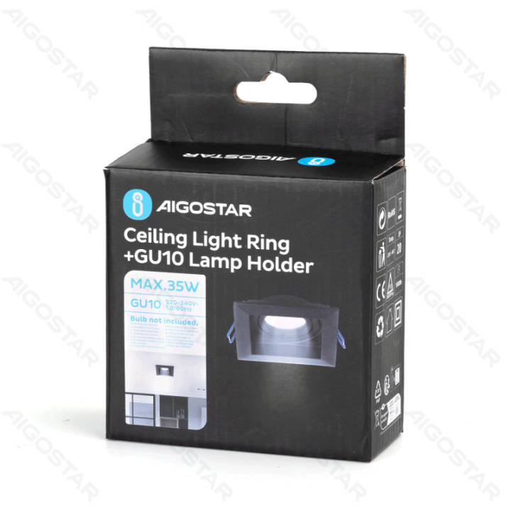 Ceiling Light Ring + GU10 Lamp Holder