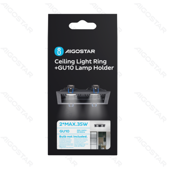 Ceiling Light Ring + GU10 Lamp Holder