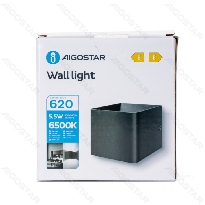 LED Metal Wall Light Black 5.5W