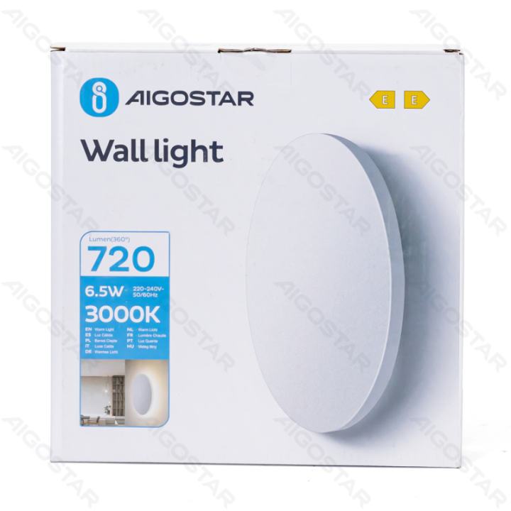 LED Metal Wall Light White 6.5W